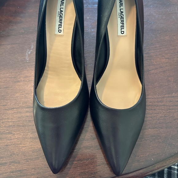 Scarpe Karl Lagerfeld Cat Decolleté Rosse Tacco Alto 4 Pollici – Taglia 8 (38.5)